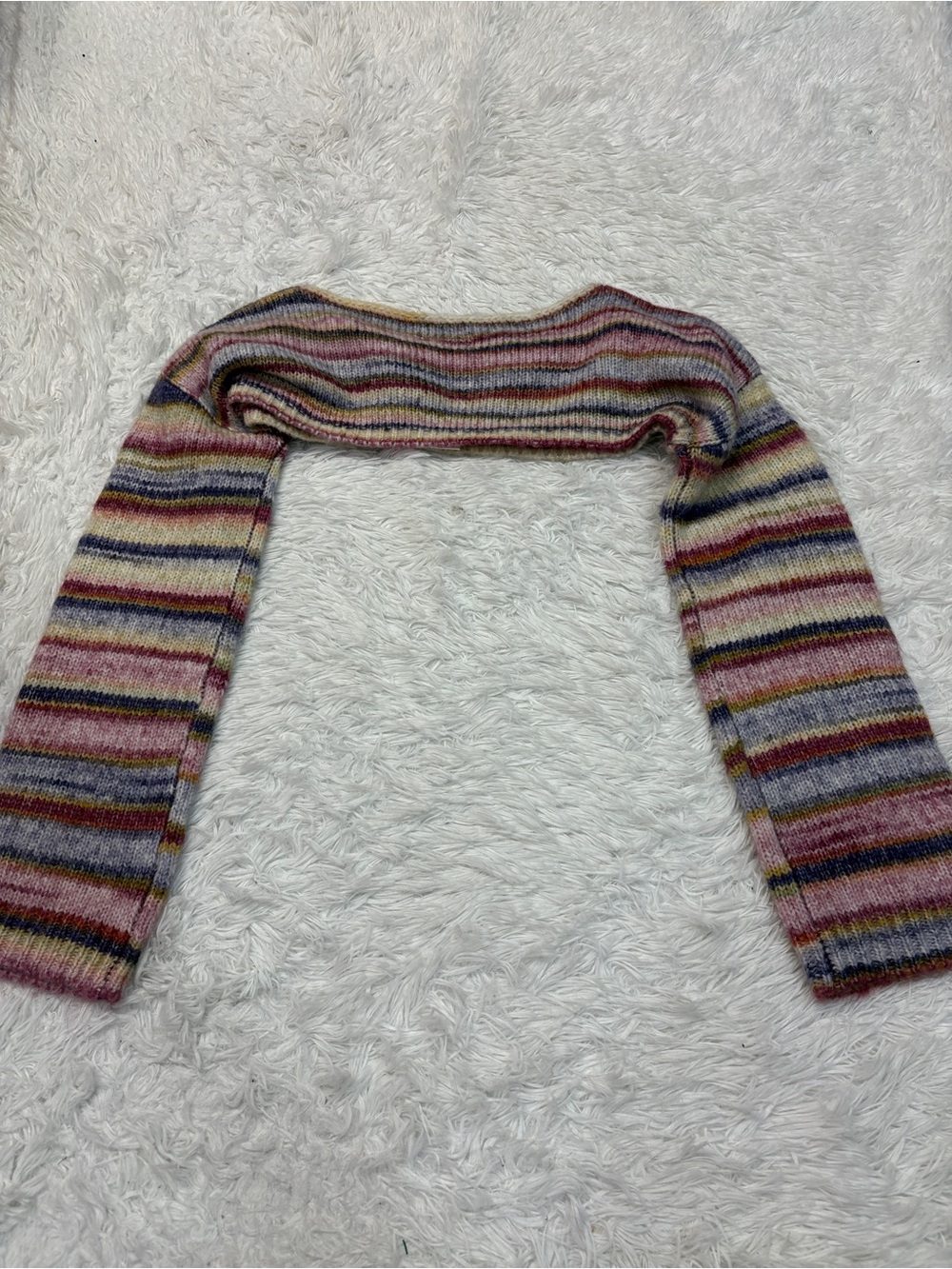 Free People Multi Color Striped Cropped Shrug - Picture 3 of 3